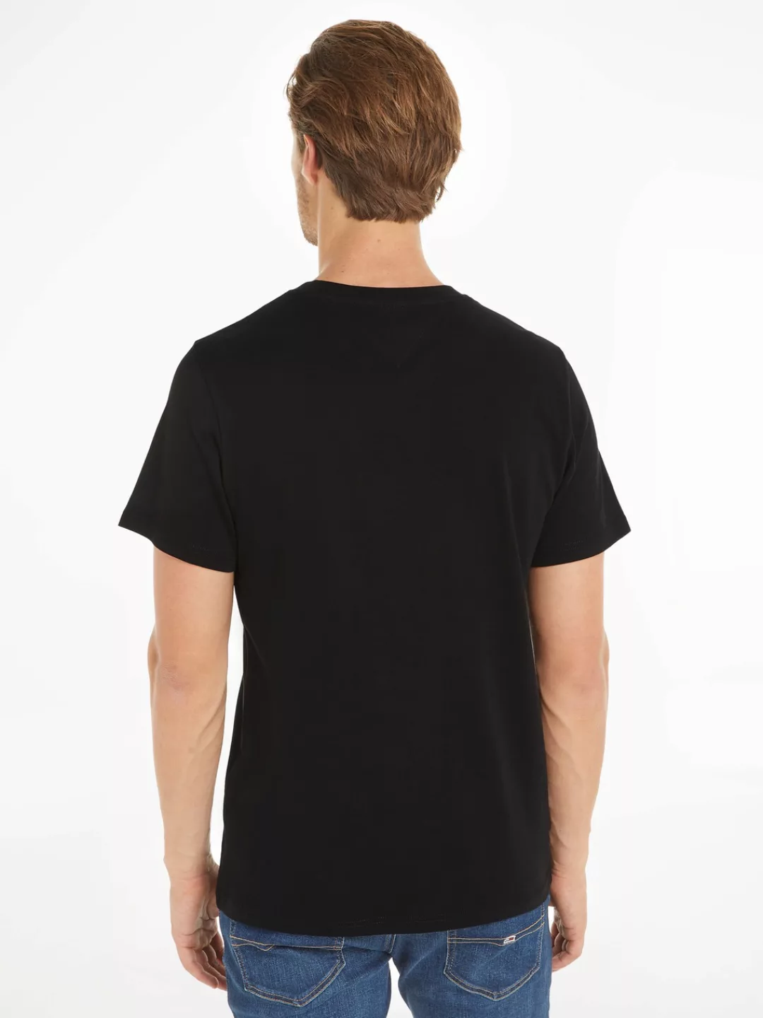 Tommy Jeans T-Shirt TJM SLIM LINEAR CHEST TEE EXT mit Logoschriftzug günstig online kaufen