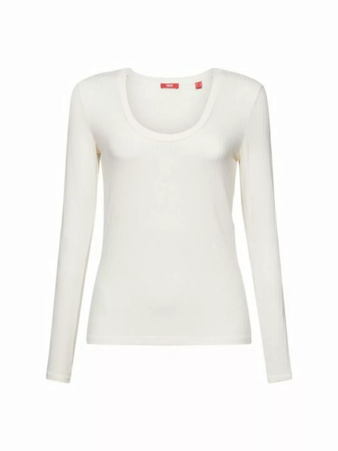 Esprit Collection Langarmshirt Top aus Rippstrick und Jersey (1-tlg) günstig online kaufen
