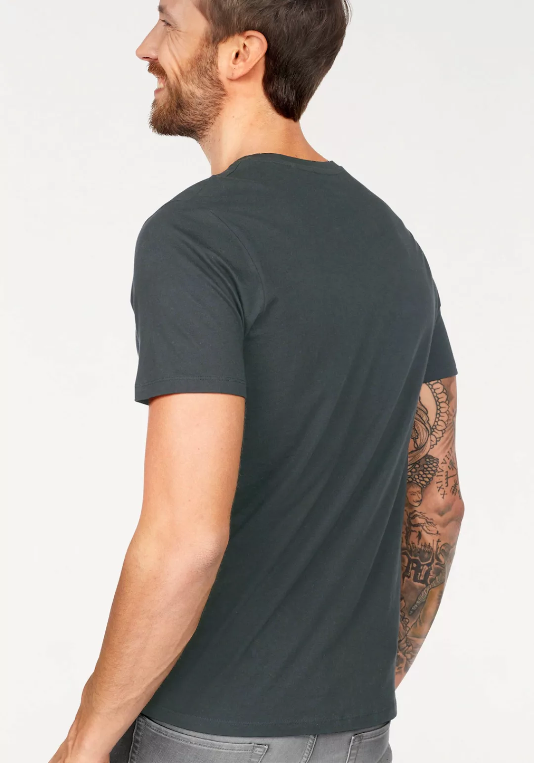 Jack & Jones Herren Rundhals T-Shirt JJEORGANIC BASIC - Slim Fit günstig online kaufen