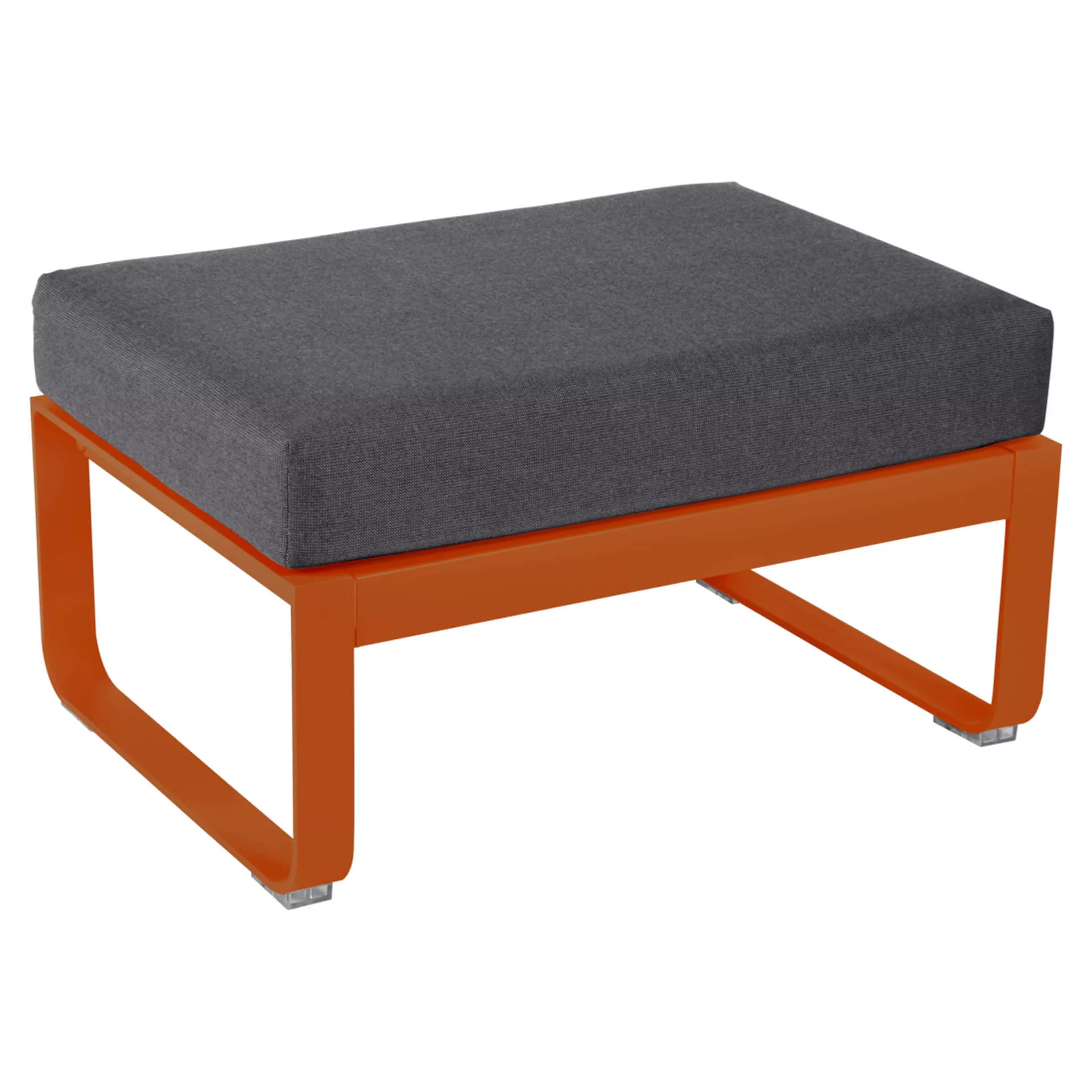 Bellevie 1-Sitzer Hocker E2 Kandierte Orange A3 Graphitgrau günstig online kaufen