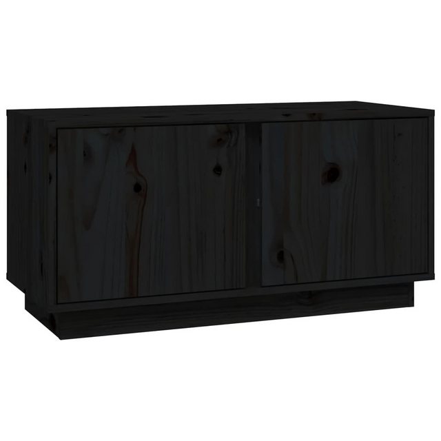 vidaXL TV-Schrank TV-Schrank Schwarz 80x35x40,5 cm Massivholz Kiefer günstig online kaufen