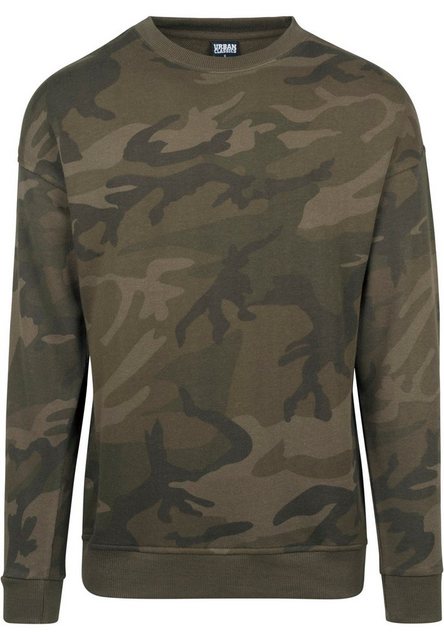 URBAN CLASSICS Rundhalspullover TB1782 - Camo Crewneck olive camo M günstig online kaufen