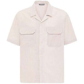 Dandalo  Hemdbluse Rik Oversize Lapel Collar Striped Shirt with Breast Pock günstig online kaufen