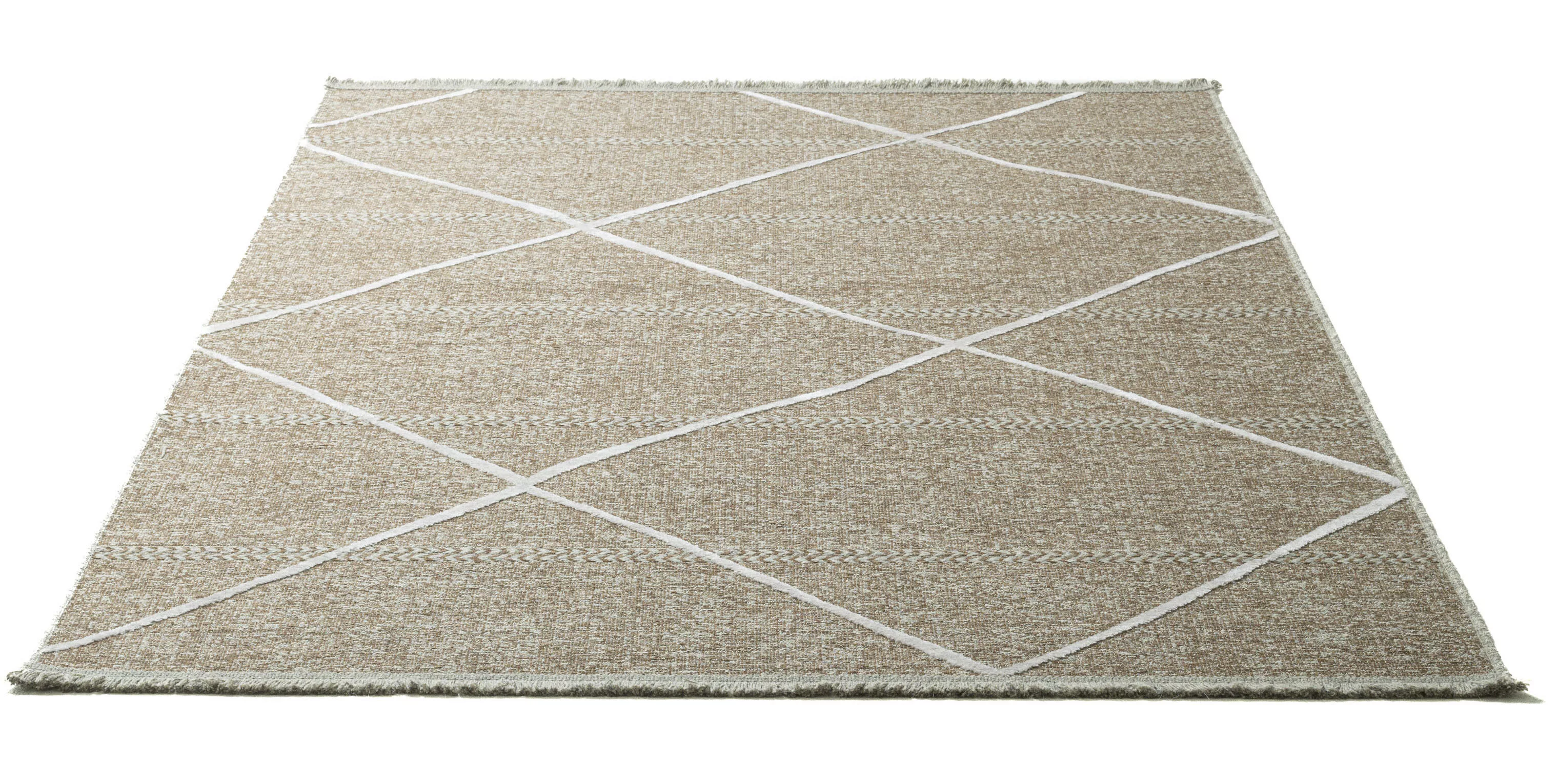 Sansibar Teppich »Braderup«, rechteckig, 2 mm Höhe, Flachgewebe, modernes S günstig online kaufen