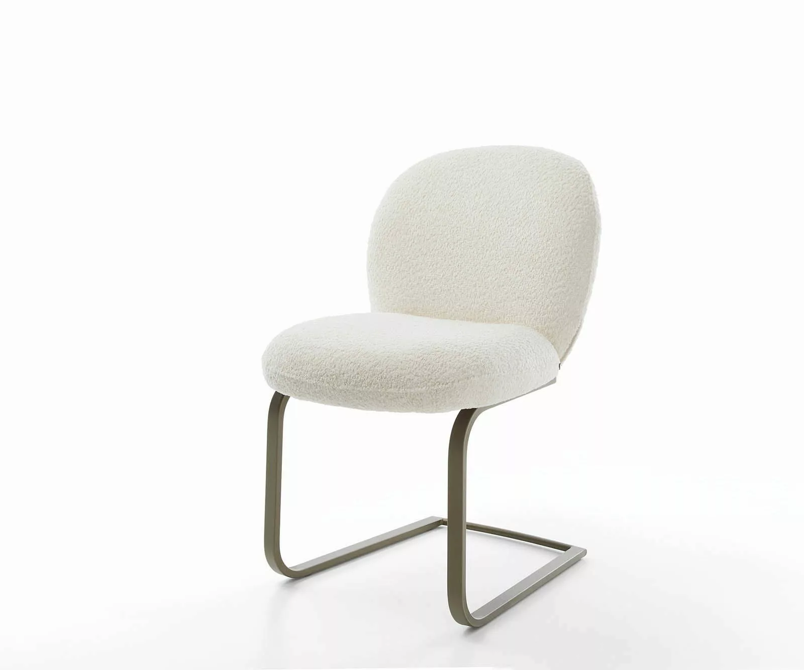 DELIFE Polsterstuhl Nube-Flex, Freischwinger flach Effektfinish günstig online kaufen