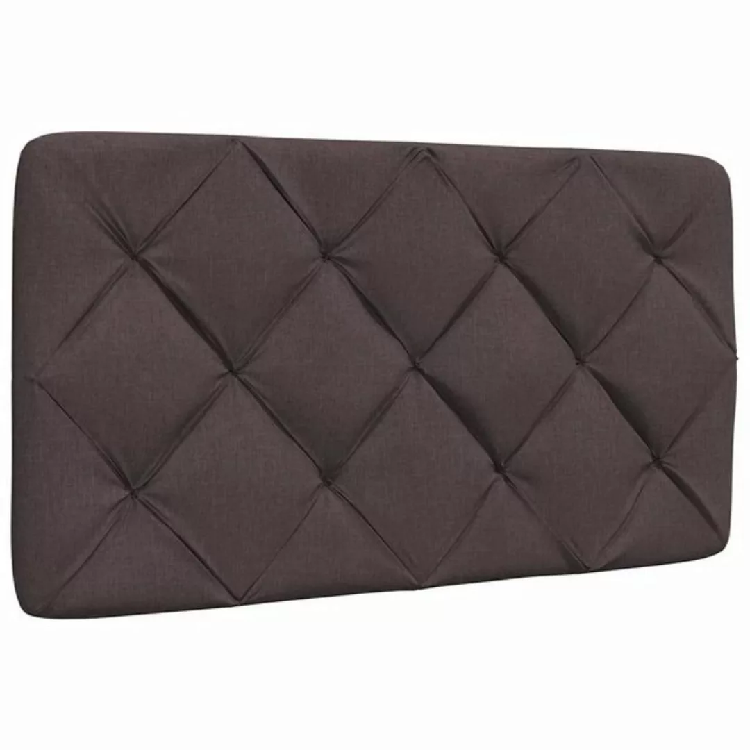 vidaXL Bett, Kopfteil-Kissen Dunkelbraun 80 cm Stoff günstig online kaufen