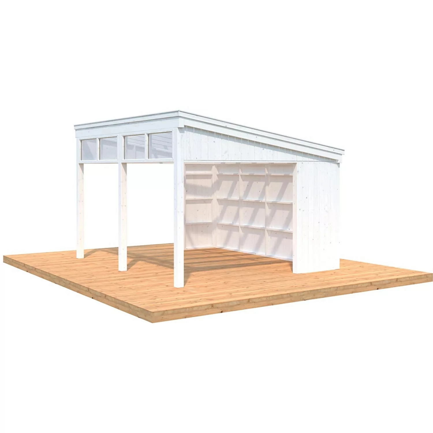 Palmako Holzpavillon "Nova", mit Oberlicht, BxT: 432x376 cm, weiß günstig online kaufen