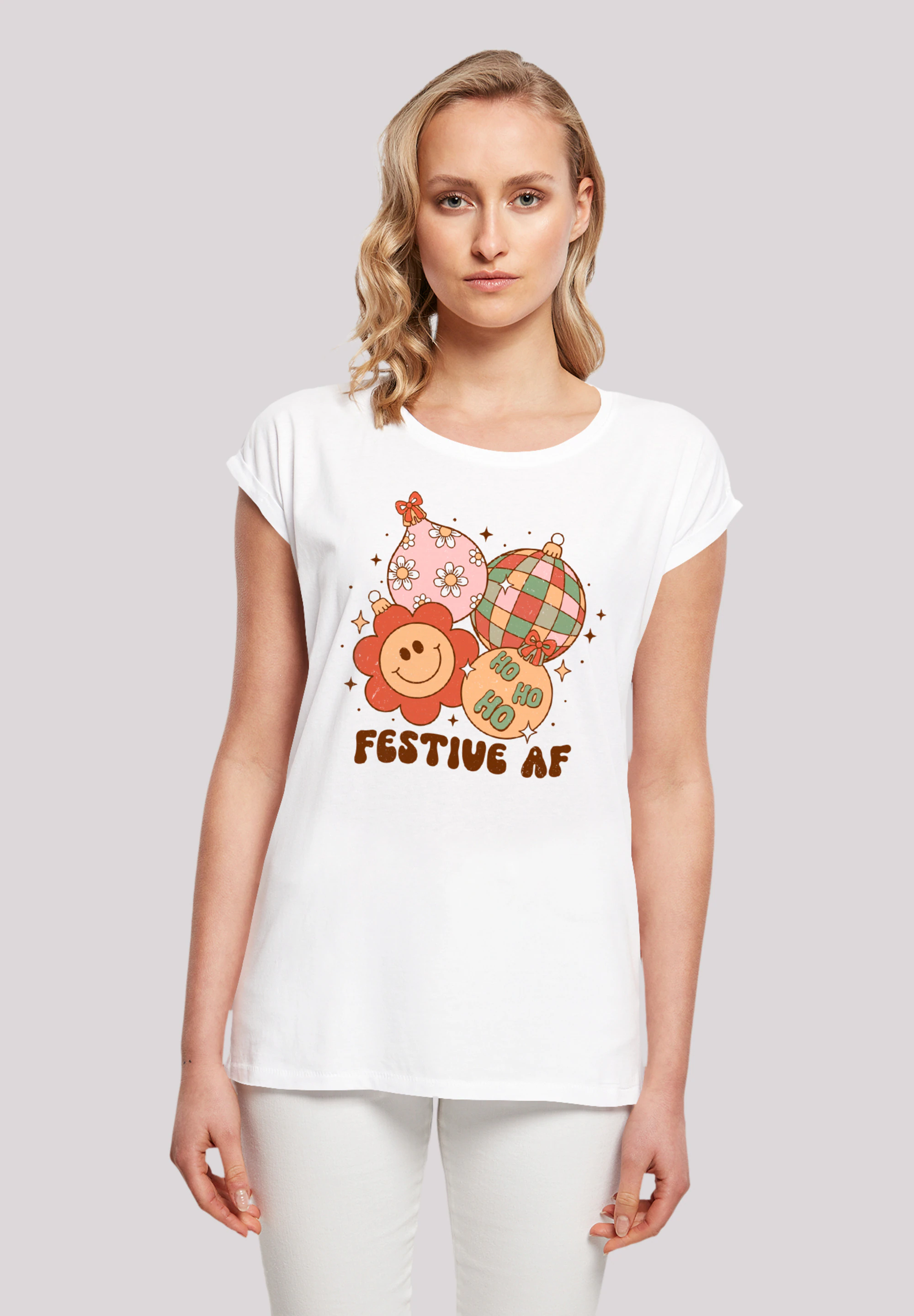 F4NT4STIC T-Shirt Festive AF Weihnachten Tree Balls Premium Qualität, Weihn günstig online kaufen