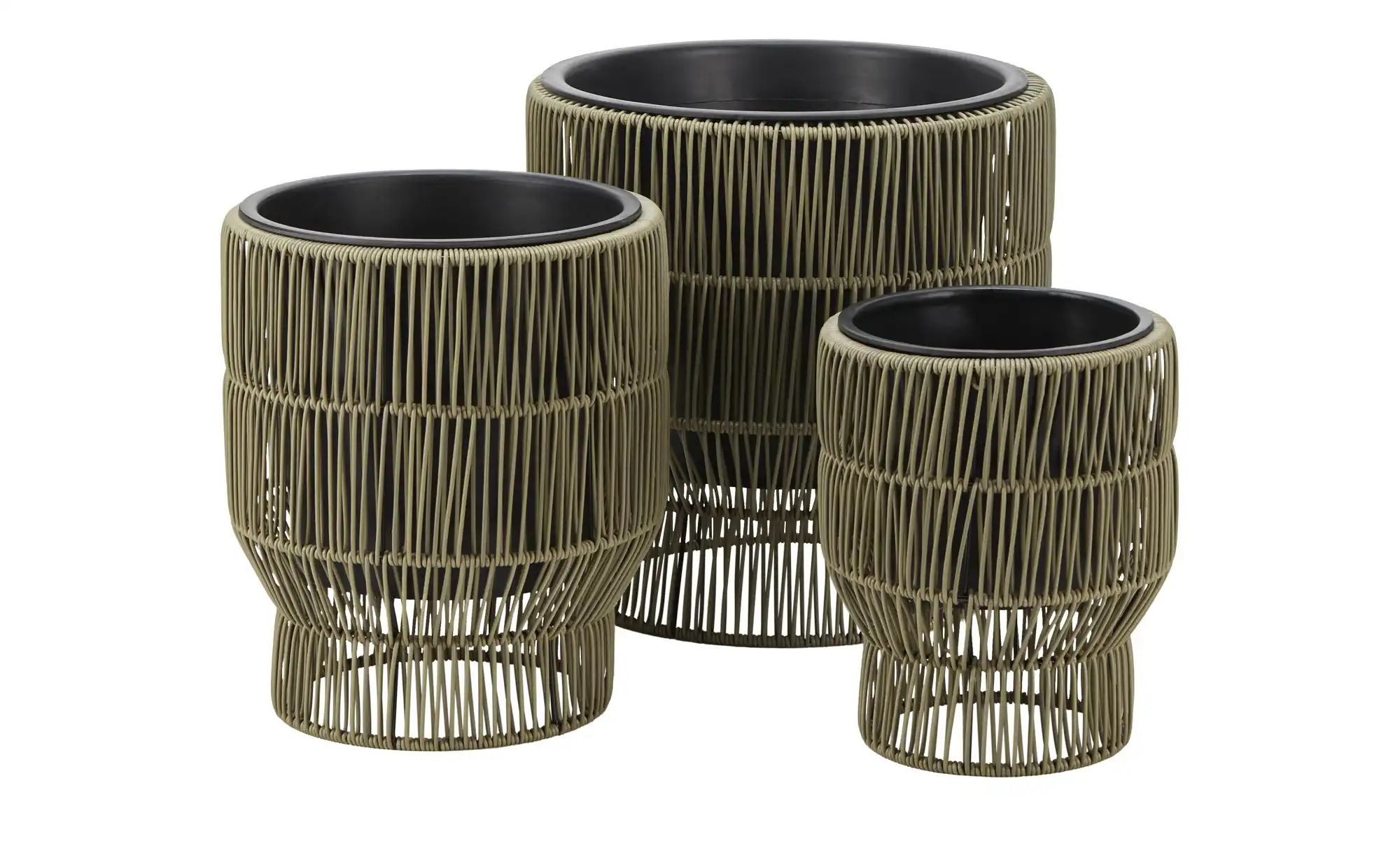 Pflanztopf  3er Set   ¦ braun ¦ Polyethylen ¦ Maße (cm): H: 37  Ø: 36 Acces günstig online kaufen