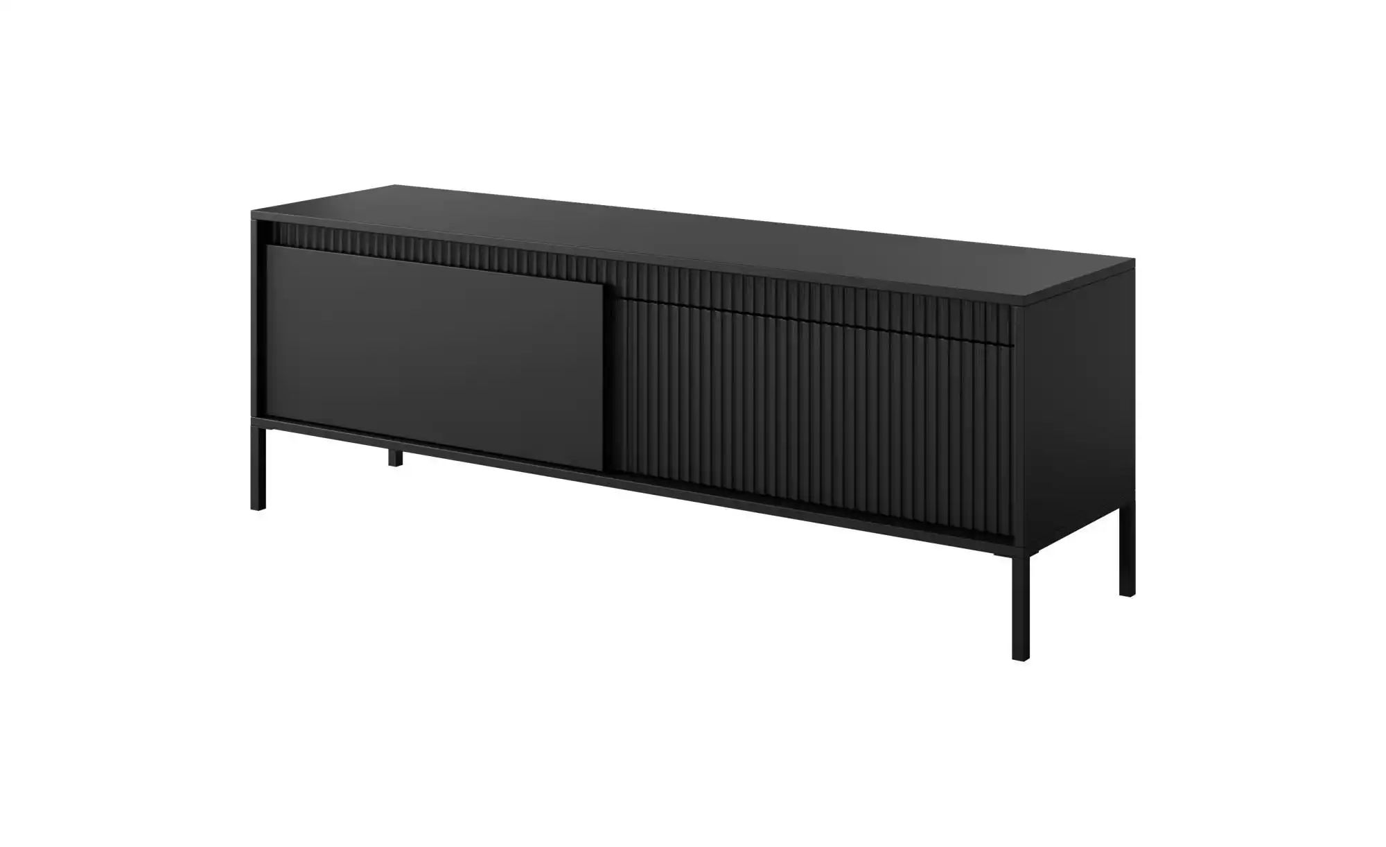 Lowboard   ¦ schwarz ¦ Maße (cm): B: 153 H: 53 Kommoden & Sideboards > Lowb günstig online kaufen