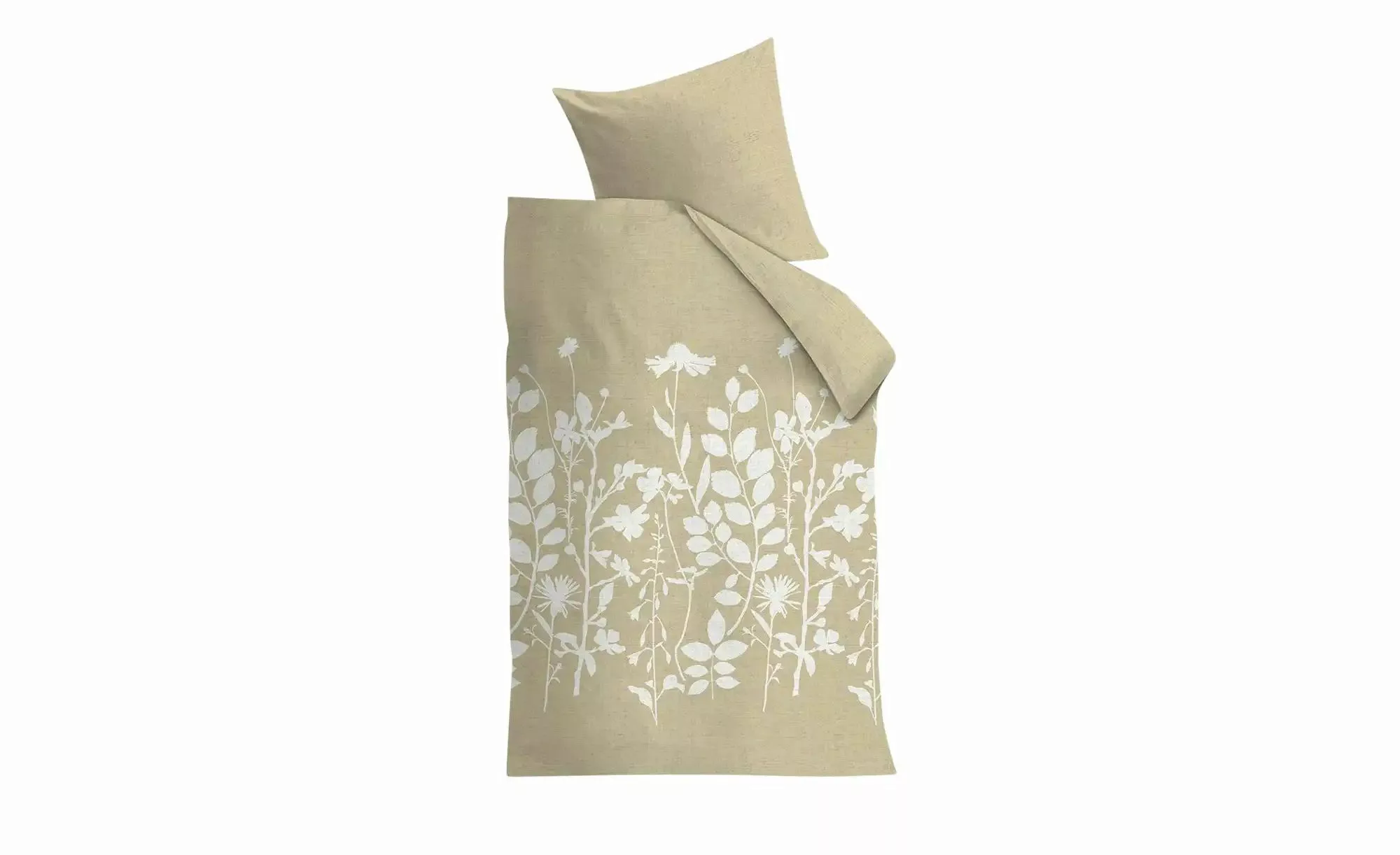 Beddinghouse Baumwoll-Bettwäsche  Plant ¦ beige ¦ Maße (cm): B: 135 Bettwar günstig online kaufen