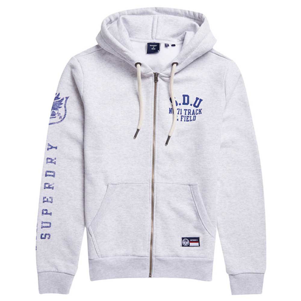 Superdry Track & Field Sweatshirt Mit Reißverschluss L Glacier Grey Marl günstig online kaufen