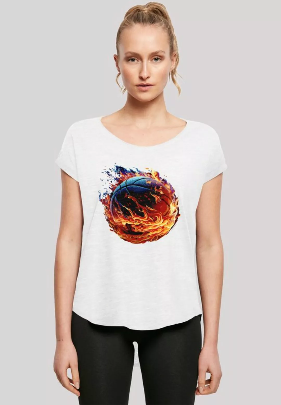 F4NT4STIC T-Shirt "Basketball On Fire Sport LONG", Print günstig online kaufen