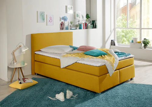 INOSIGN Boxspringbett »Eliana«, inkl. Topper, in 4 Breiten, 3 Matratzenarte günstig online kaufen