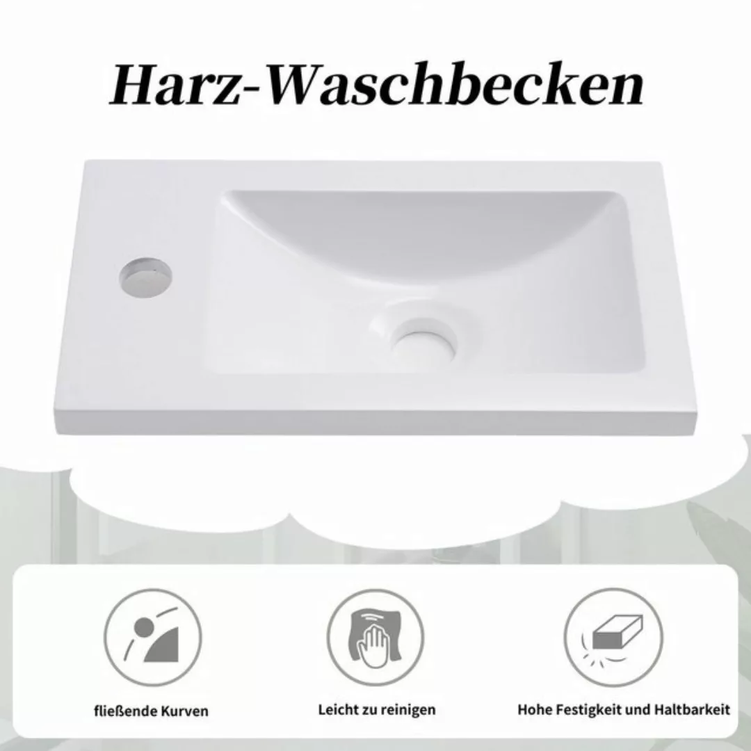 WISHDOR Waschbeckenunterschrank Badezimmerschrank (Waschtischunterschrank h günstig online kaufen