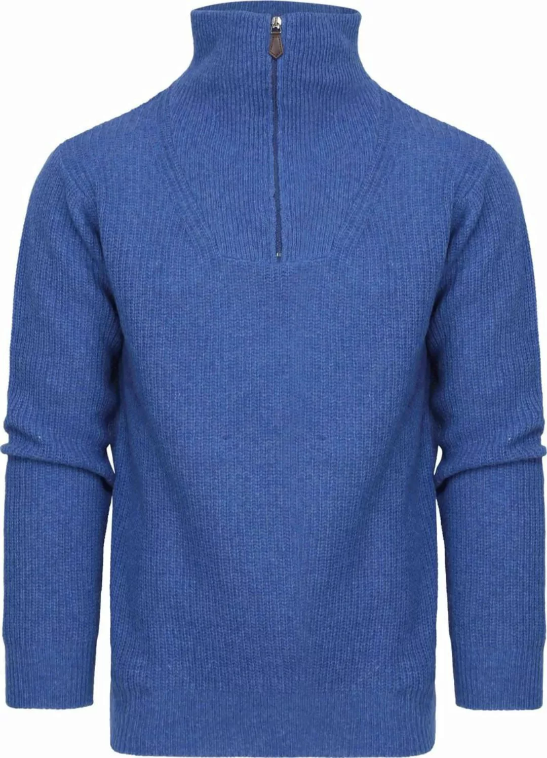 Suitable Half Zip Pullover Wool Blend Blau - Größe XL günstig online kaufen