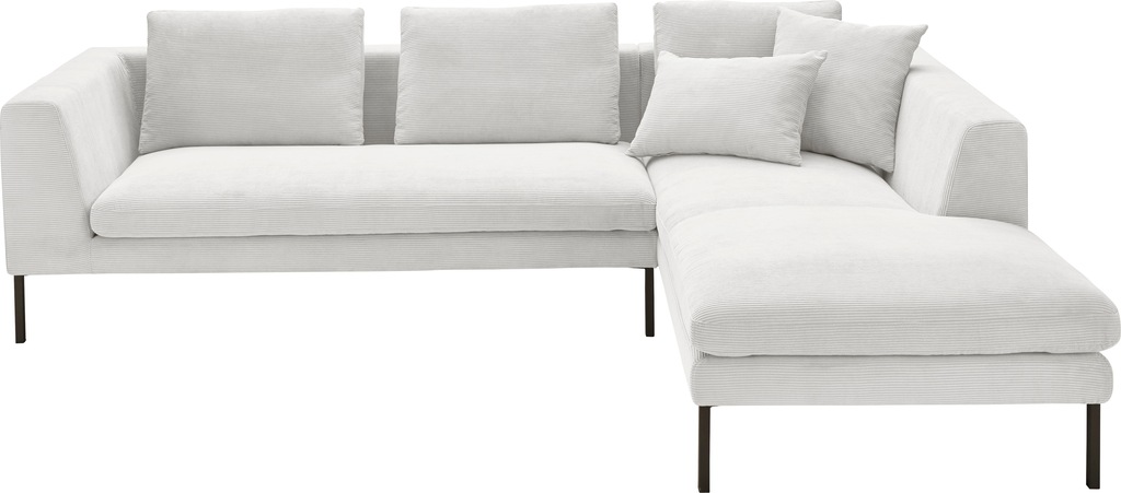 3C Candy Ecksofa "Marango Designsofa mit tollem Sitzkomfort, hoher Fuß, L-F günstig online kaufen