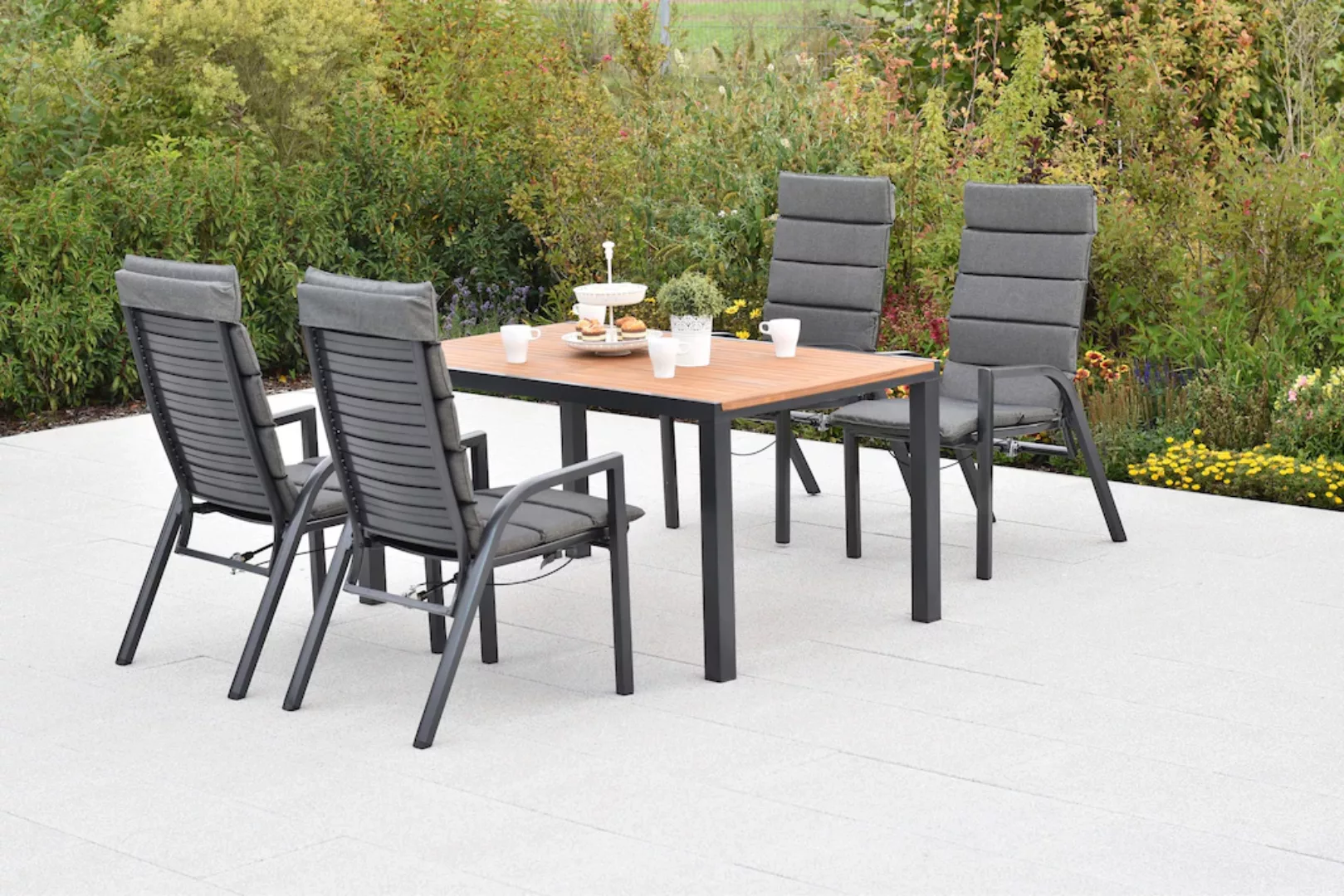 MERXX Garten-Essgruppe ""Siros"", (Set, 9 tlg.), Rückenlehne verstellbar du günstig online kaufen