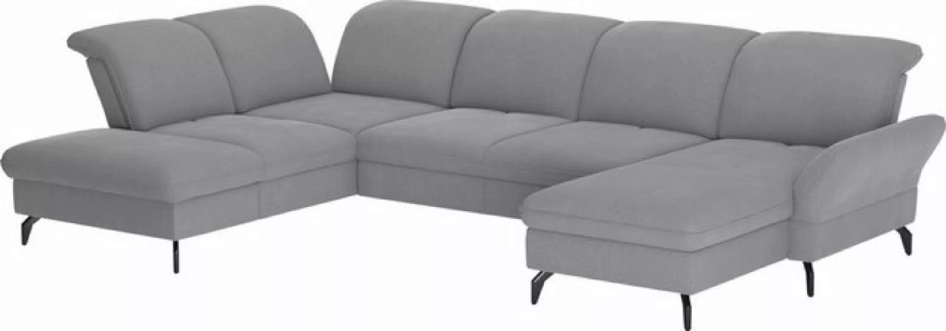 sit&more Wohnlandschaft "Leandro U-Form", Wahlweise mit Bett-, Kopfteil - u günstig online kaufen