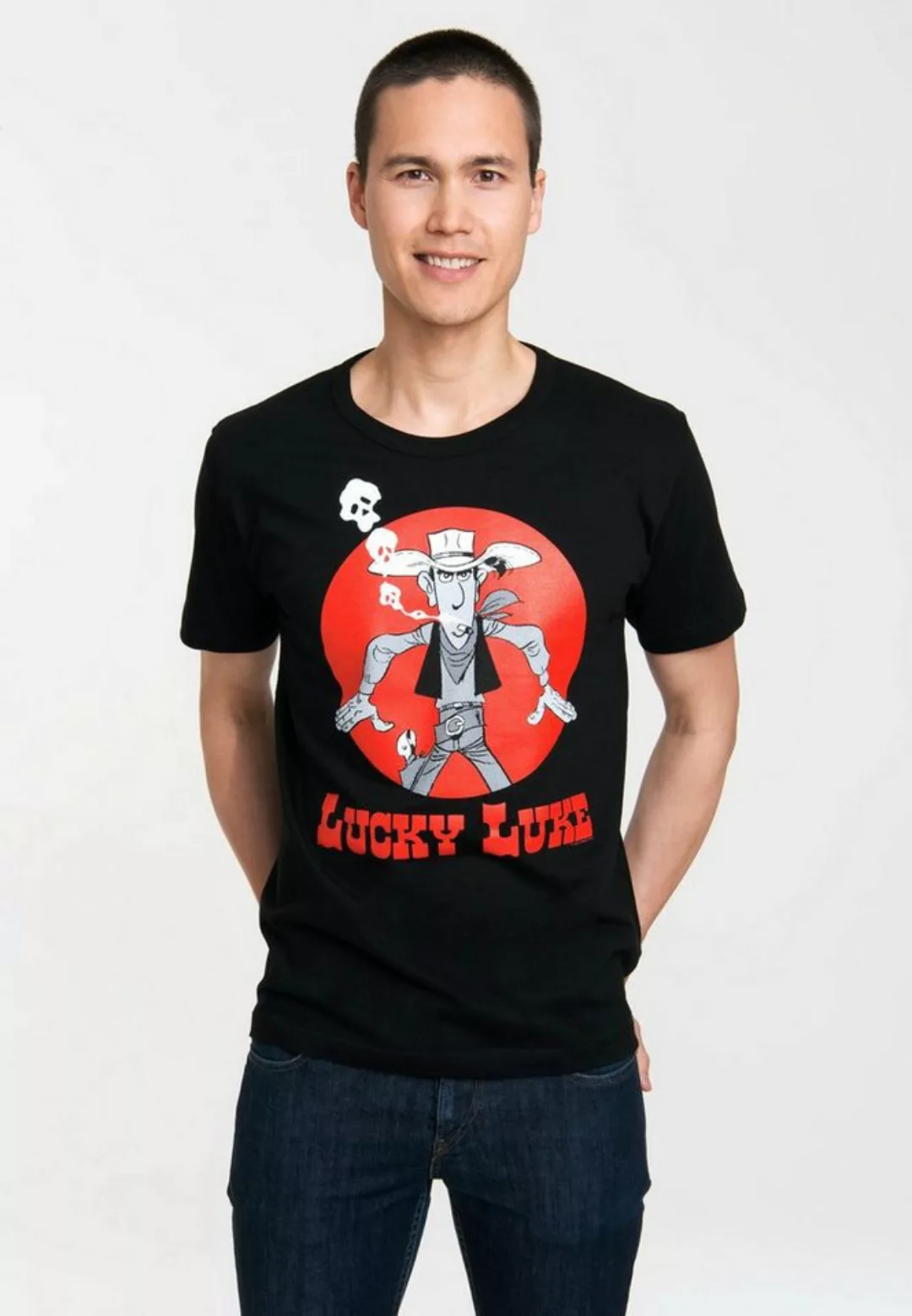 LOGOSHIRT T-Shirt "Lucky Luke - Daisy Town", mit Lucky Luke-Print günstig online kaufen