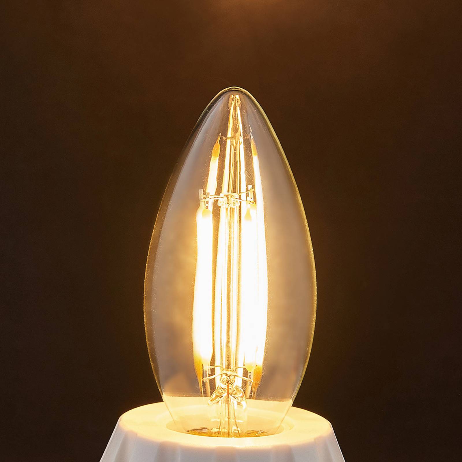 E14 LED-Kerzenlampe Filament 4W, 470 lm, 2.700 K günstig online kaufen