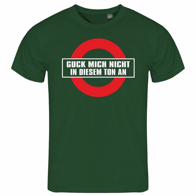 deinshirt Print-Shirt Herren T-Shirt Guck mich nicht in diesem Ton an Funsh günstig online kaufen