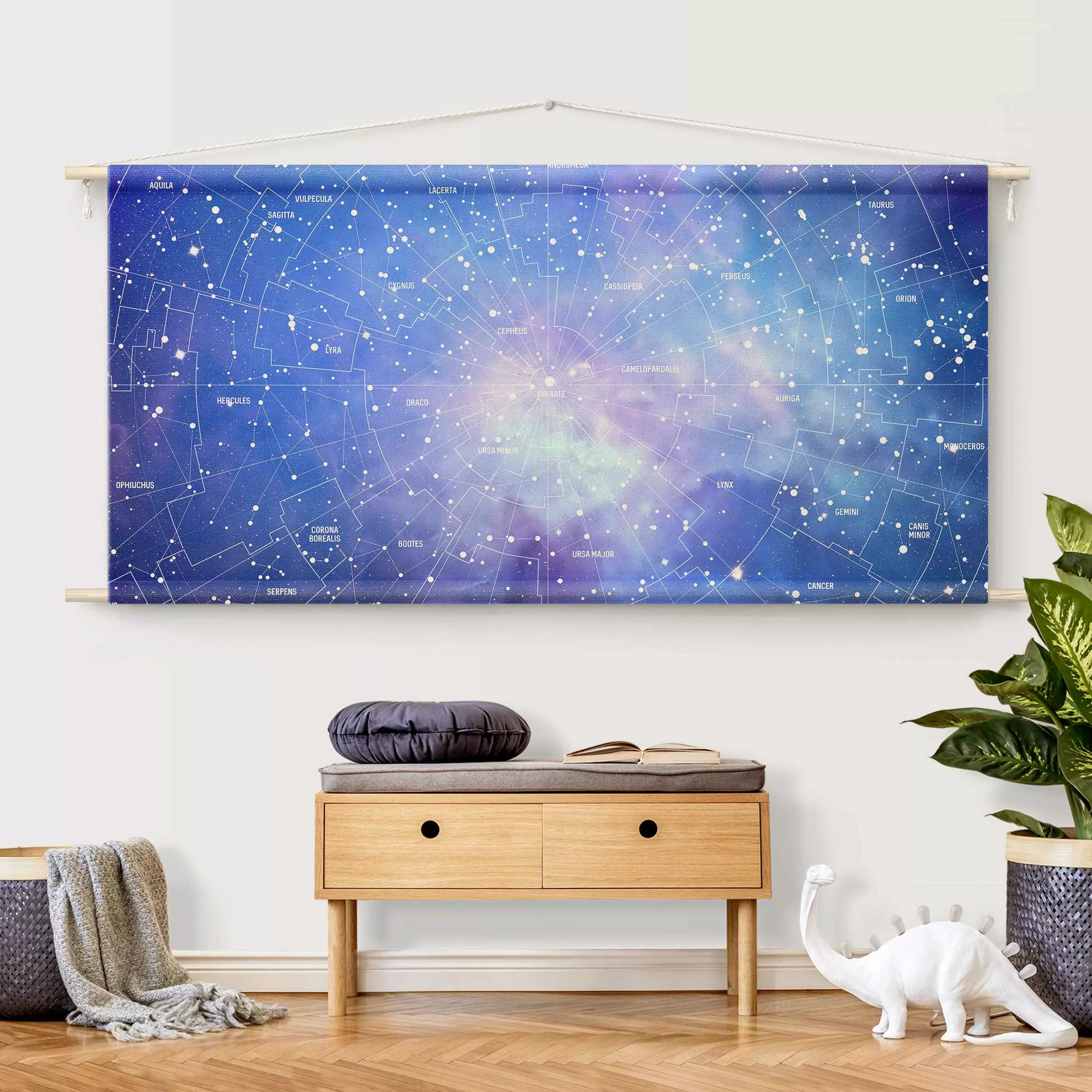 Wandteppich Sternbild Himmelkarte günstig online kaufen