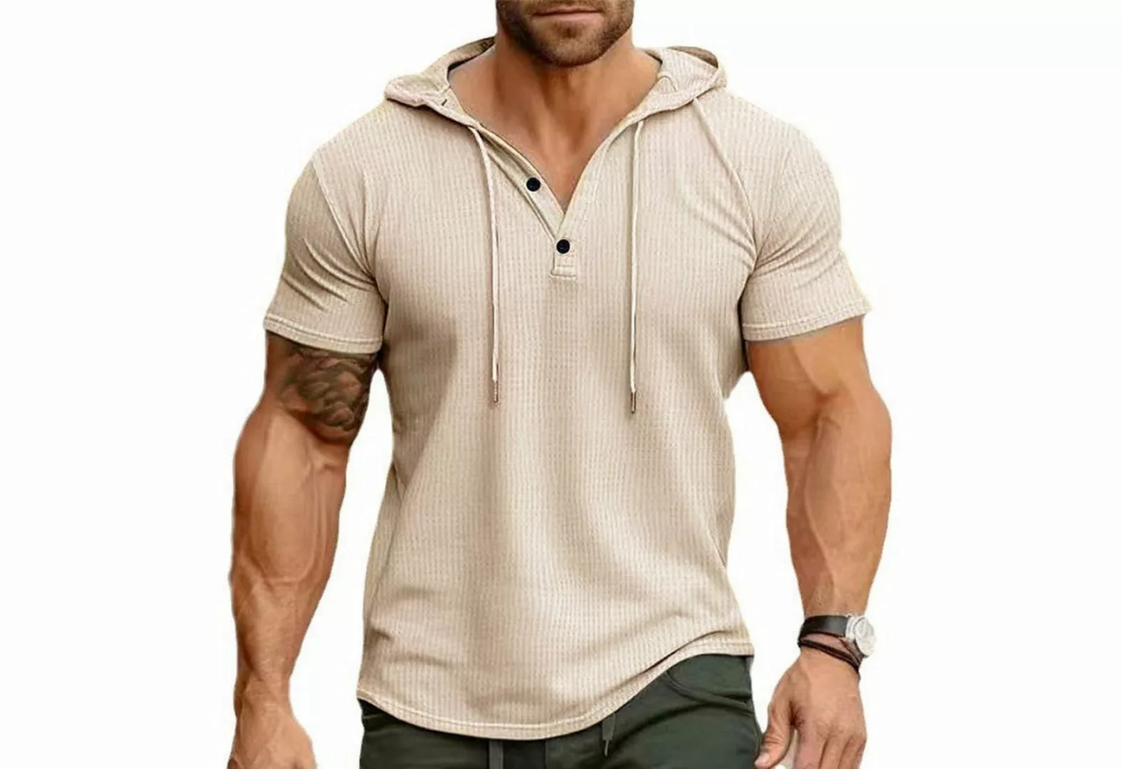 YRIIOMO T-Shirt Sommer Herren Kurzarm T-Shirt Herren Top günstig online kaufen