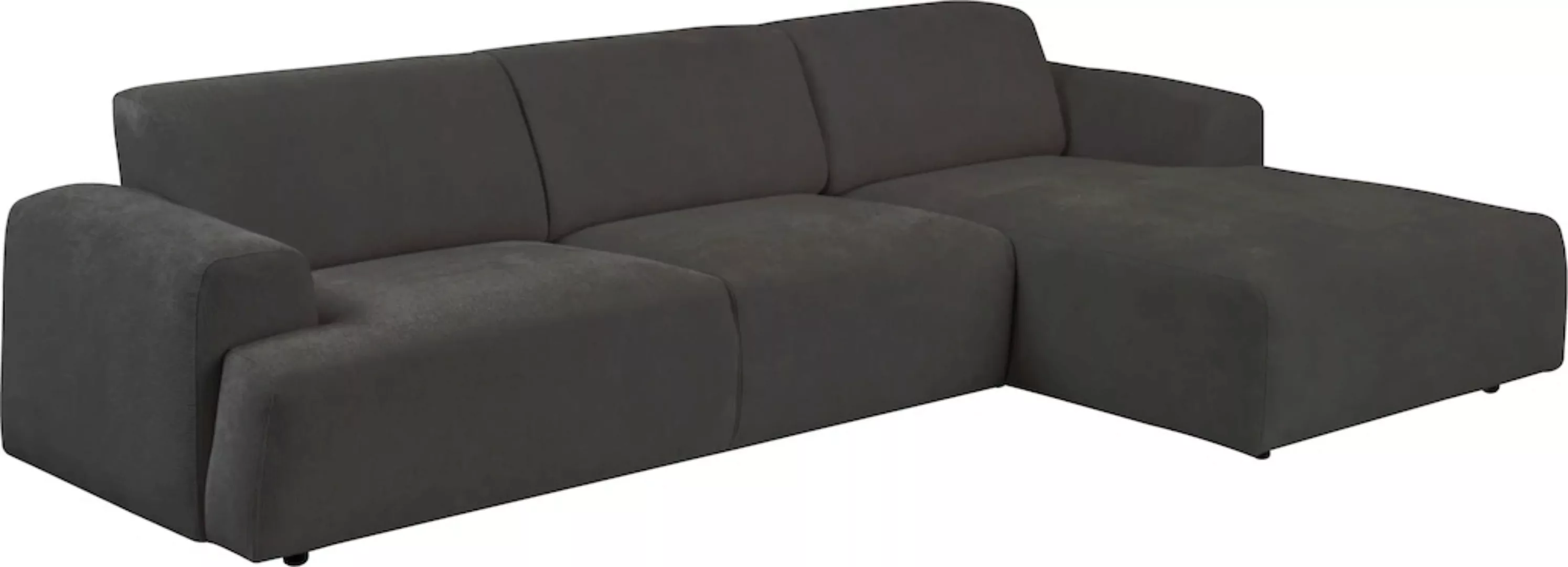 andas Ecksofa "Linkka", in einem weichen Chenille-Stoff, mit Wellenunterfed günstig online kaufen