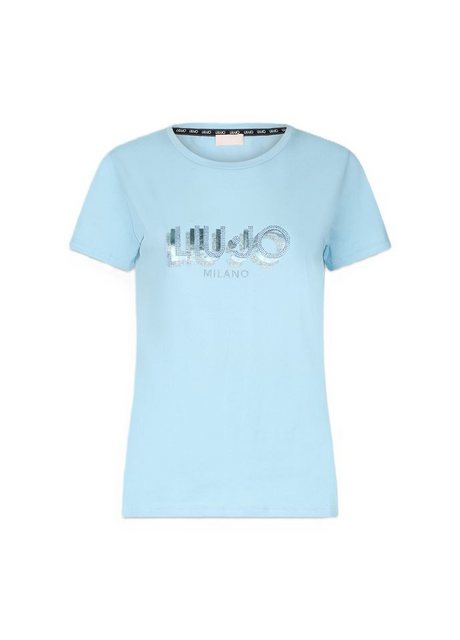 Liu Jo T-Shirt – Kurzarmshirt mit Logo & Strass günstig online kaufen