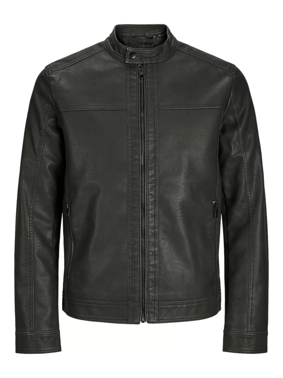 Jack & Jones Lederimitatjacke "JJEWARNER WASHED PU JACKET NOOS", ohne Kapuz günstig online kaufen