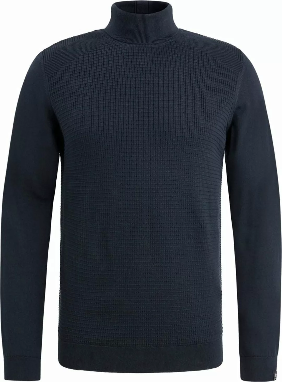 Vanguard Rollkragenpullover Struktur Navy - Größe L günstig online kaufen