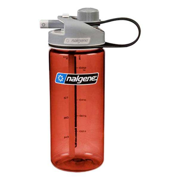 Nalgene Multi Drink Flasche 700ml One Size Red / Loop-Top Gray günstig online kaufen