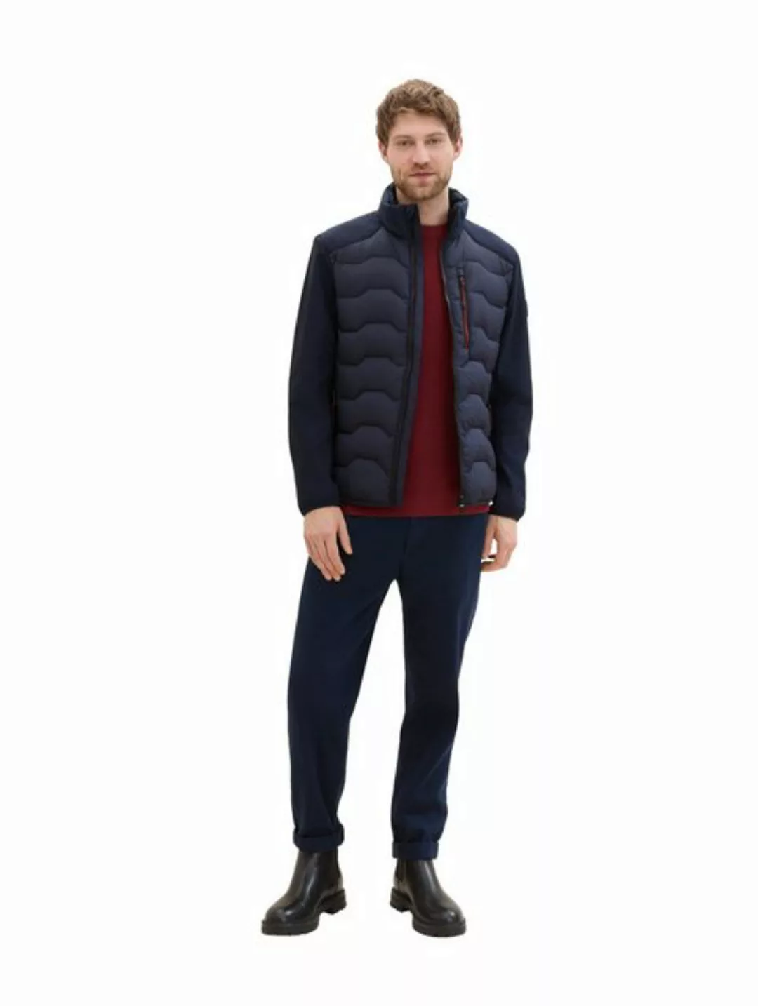 TOM TAILOR Anorak Hybrid Jacke mit Stehkragen günstig online kaufen