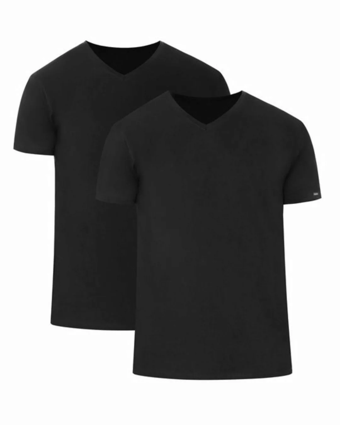 Cornette T-Shirt Herren T-Shirts mit V-Ausschnitt 2er Pack CR067 (1-tlg) günstig online kaufen