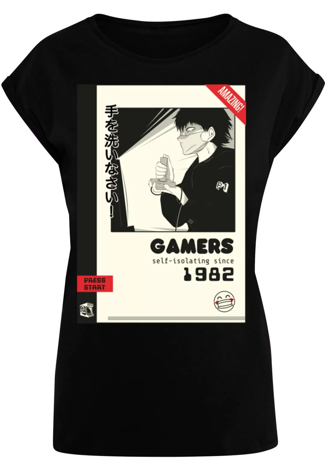 F4NT4STIC T-Shirt "Retro Gaming self-isolating since 1982", Print günstig online kaufen
