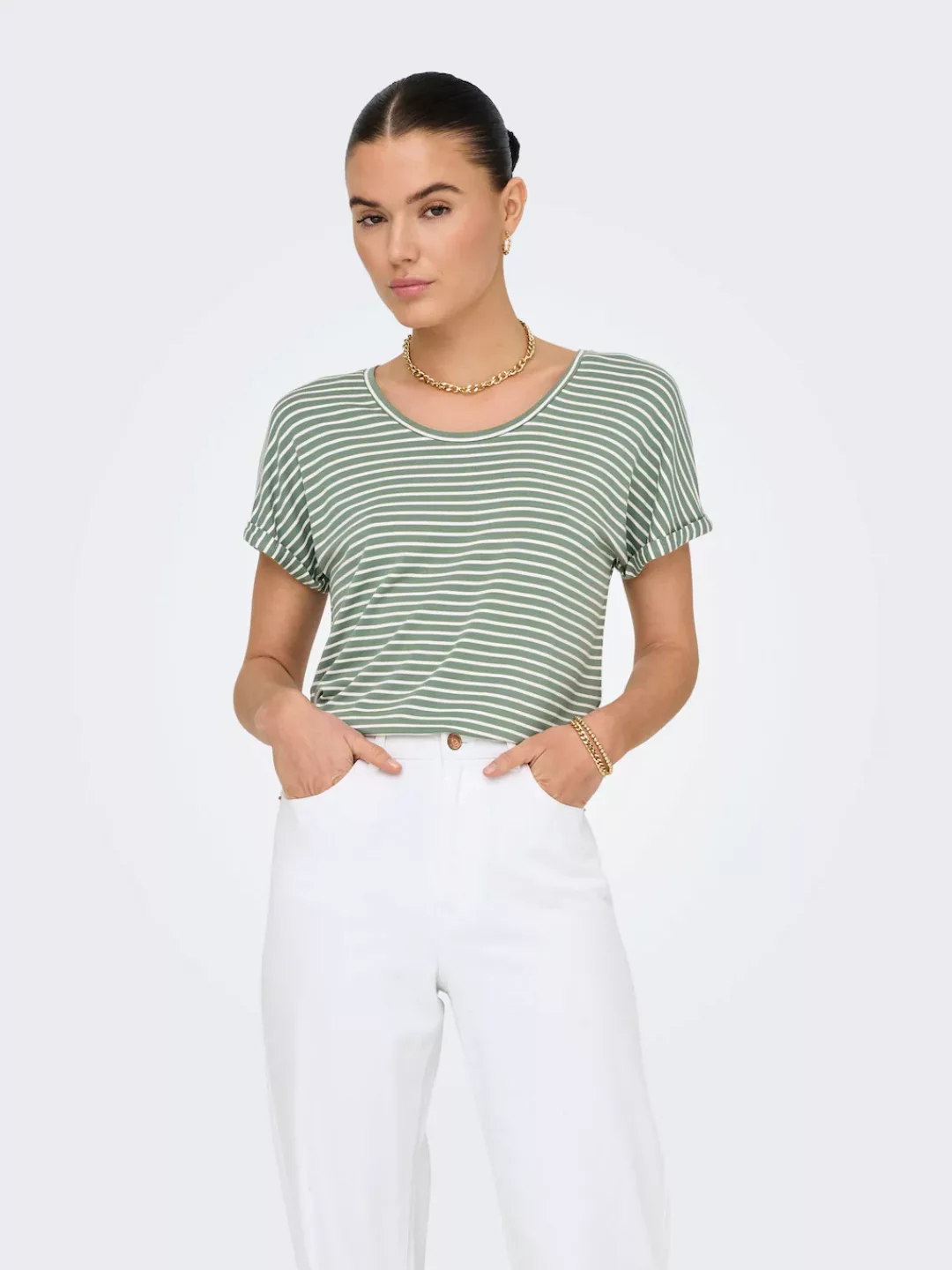 JDY Kurzarmshirt "JDYSISSY S/S O-NECK TOP JRS" günstig online kaufen