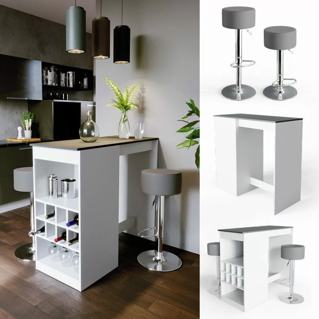 Vicco Bartisch Ross, Weiß/Anthrazit, 115 x günstig online kaufen