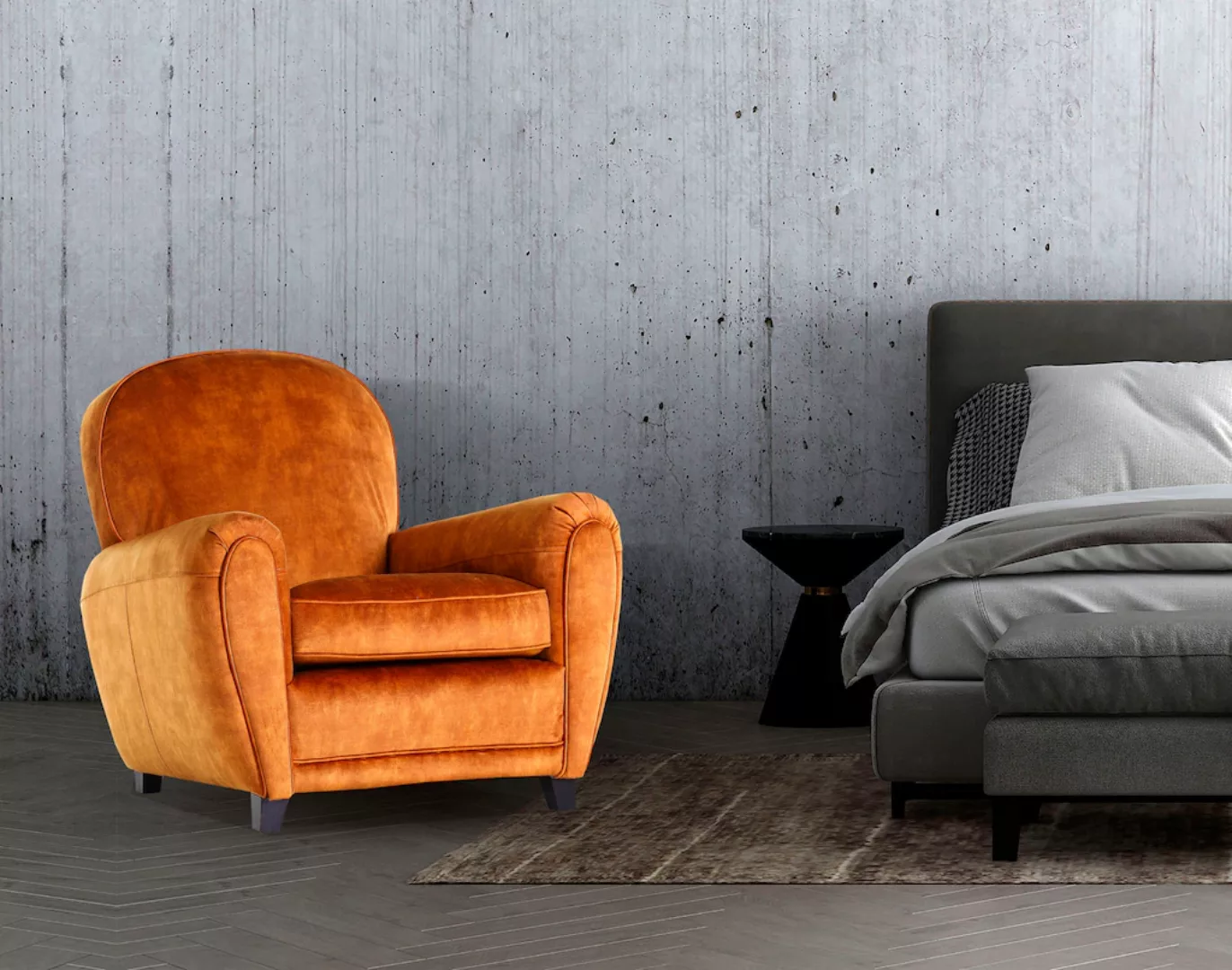 Gutmann Factory Sessel "Falko", Gestell antikfarben oder eiche natur günstig online kaufen