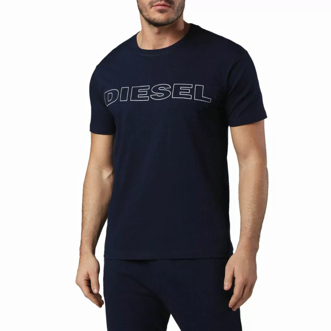 DIESEL Herren T-Shirt, UMLT-JAKE HEMD, Rundhals, Logo, Unifarben Marine S ( günstig online kaufen