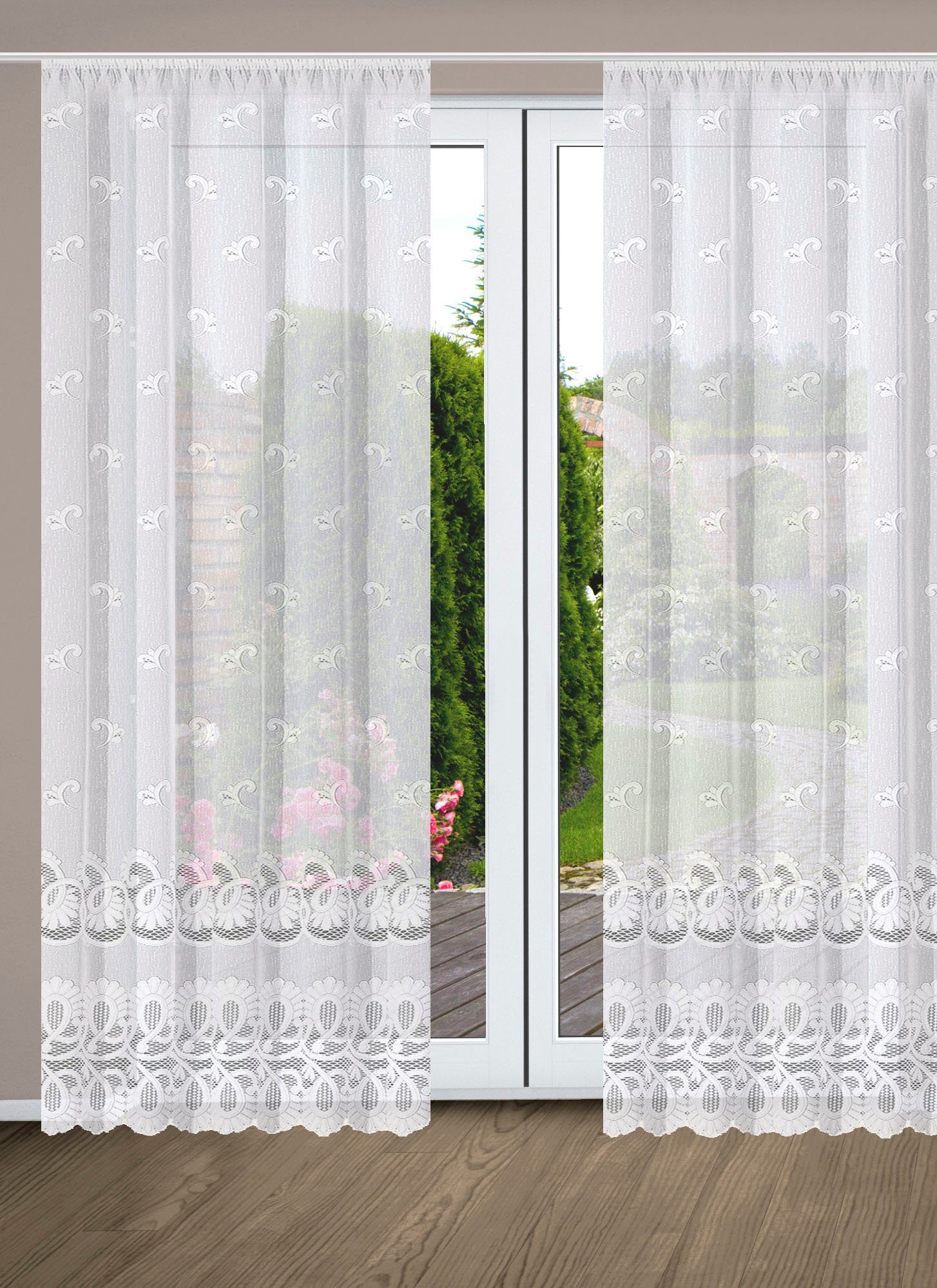 HOME WOHNIDEEN Vorhang LEONORA, Faltenband (1 günstig online kaufen