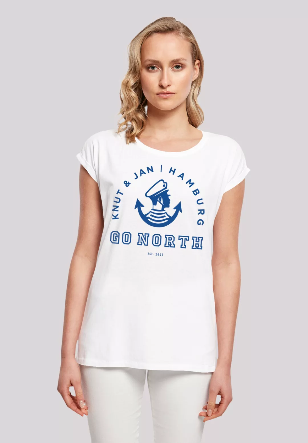 F4NT4STIC T-Shirt "Go North Knut Jan Hamburg Knut Jan Hamburg", Print günstig online kaufen