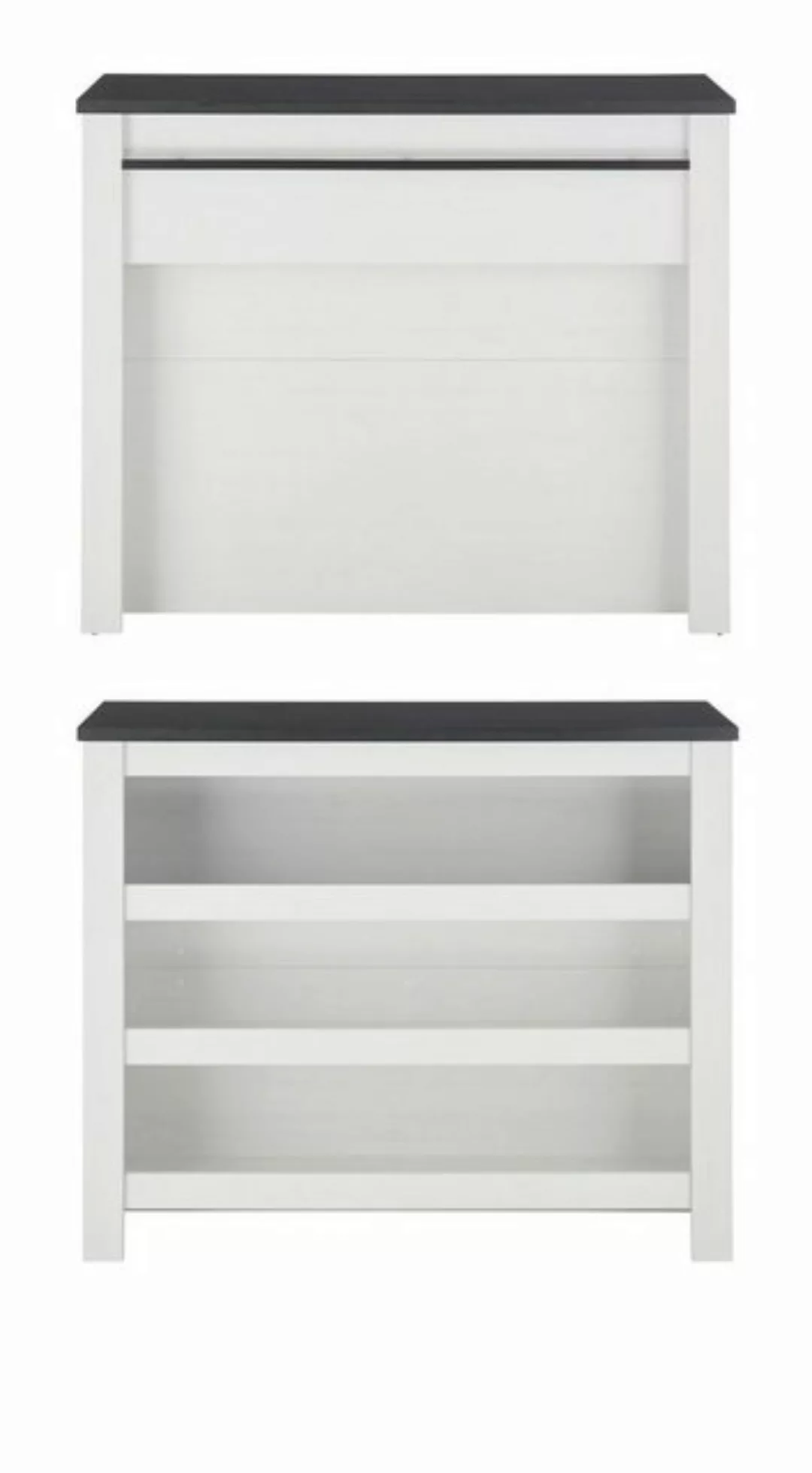 Furn.Design Küchenbuffet Stove (Küche in weiß Pinie und anthrazit, 5-St., S günstig online kaufen