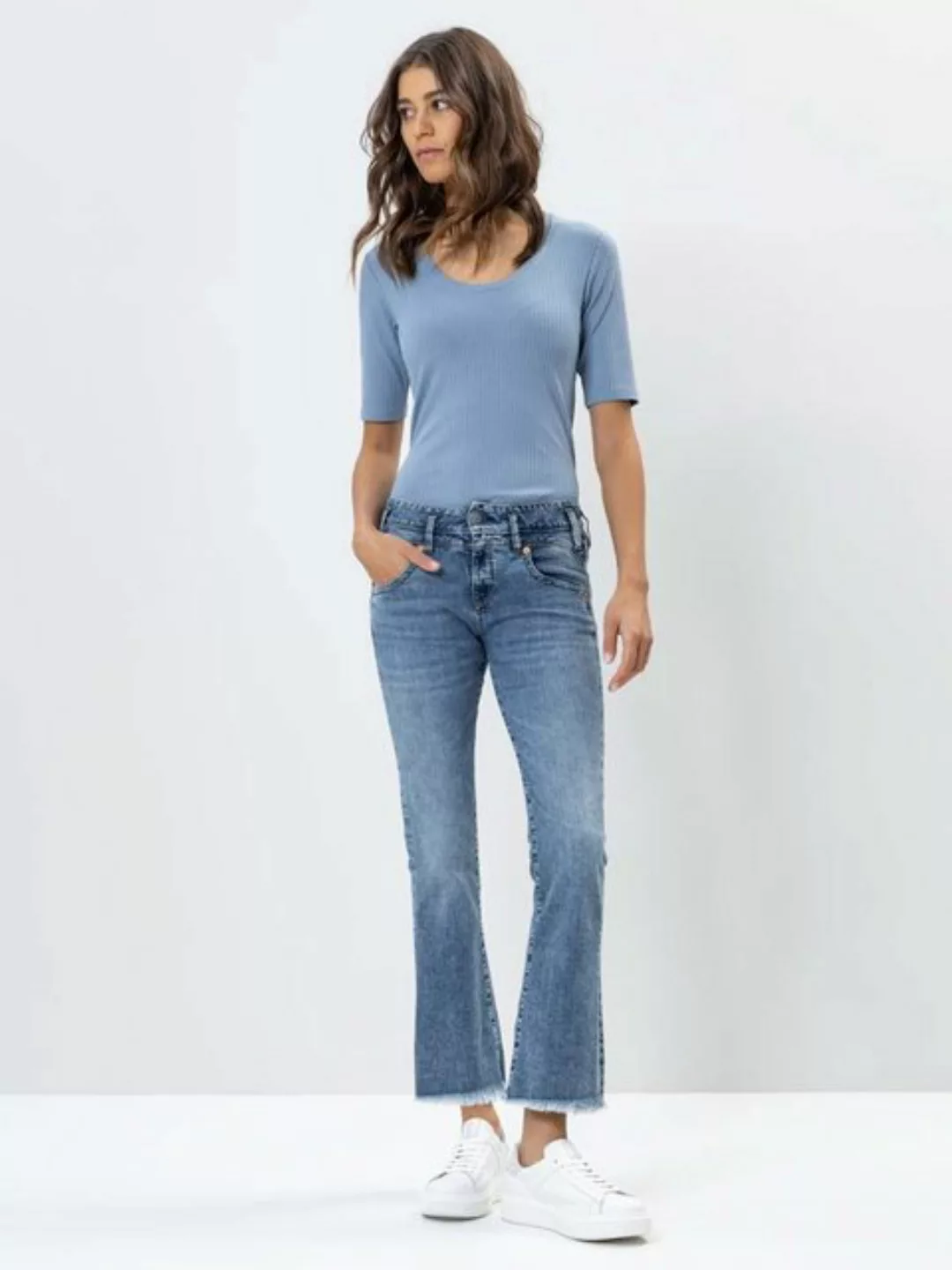 Herrlicher Bootcut-Jeans Pearl Boot Cropped Organic Denim Cropped Länge, Of günstig online kaufen