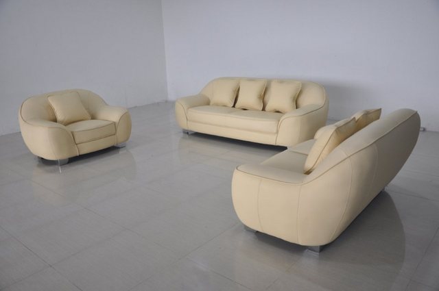 JVmoebel Sofa Beige Premium Sofagarnitur 3+2+1 Set Wohnlandschaft Luxus Neu günstig online kaufen