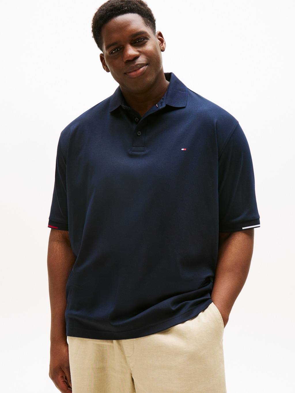 Tommy Hilfiger Big & Tall Poloshirt "BT-INTERLOCK FLAGCUFF SLIM FIT-B", Gro günstig online kaufen