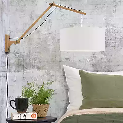 GOOD & MOJO Andes Wandlampe verstellbar weiß Ø32cm günstig online kaufen