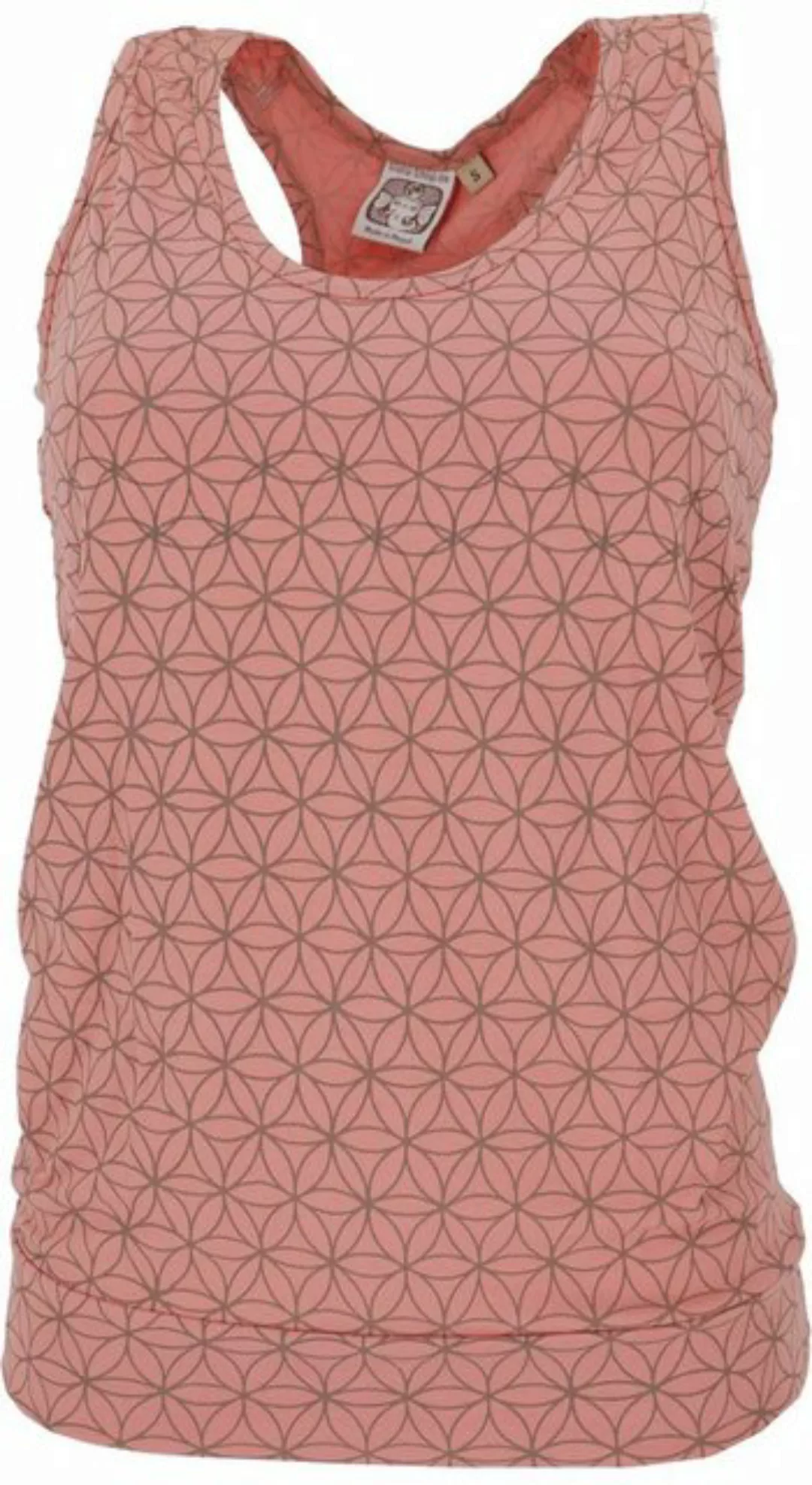 Guru-Shop T-Shirt Tanktop, Flower of Life Yoga Top aus.. Festival, Ethno St günstig online kaufen