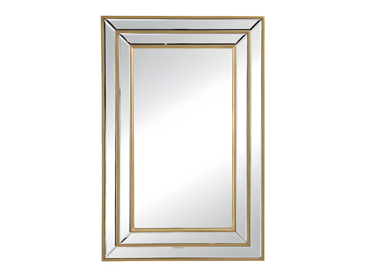 Spiegel - Rahmen aus Eukalyptusholz - H.90 cm - Goldfarben - BAKOU günstig online kaufen