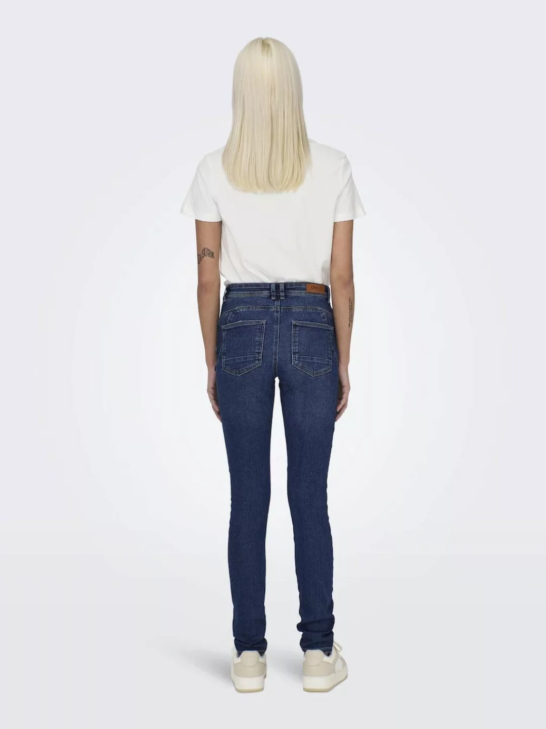 ONLY Skinny-fit-Jeans "ONLDAISY HW DB YOKE ZIP SKINNY DNM PIM" günstig online kaufen